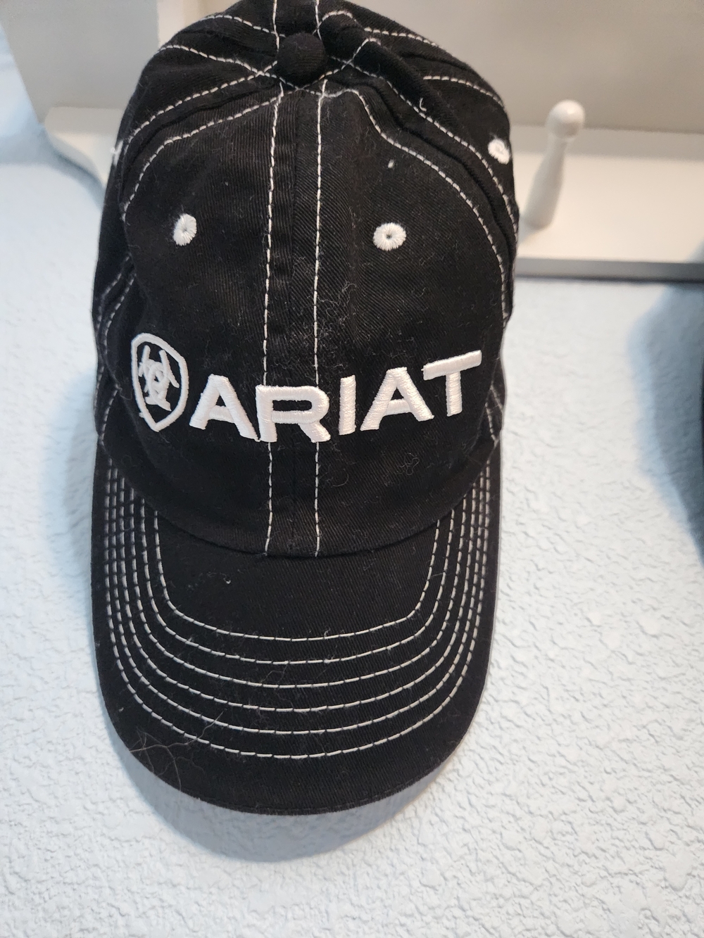 Ariat Black Cap with White Embroidered Logo